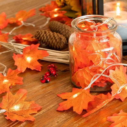 Guirlande Érable Orange pour éclairer vos soirée d'automne 🎃🍁