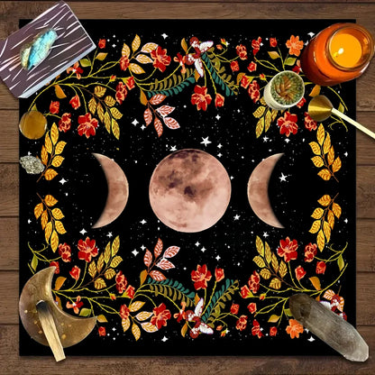 🌙🔮 Tapis Ésotérique pour Tirage de Tarots – Guidance & Spiritualité 🃏💫