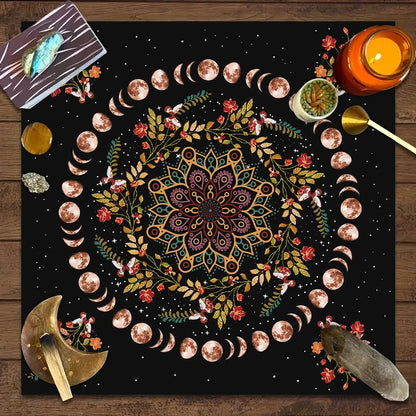 🌙🔮 Tapis Ésotérique pour Tirage de Tarots – Guidance & Spiritualité 🃏💫