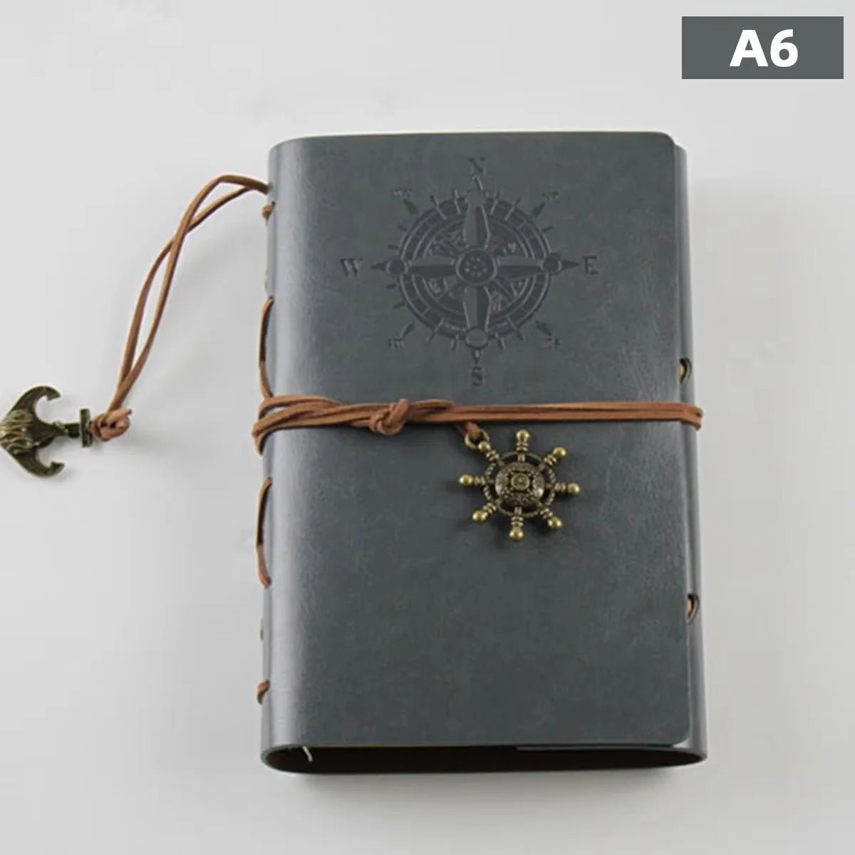 Retro Notebook Traveler Diary Leather Soft Cover Small Size 13x9cm Replaceable Kraft Paper Inner Notebooks &amp; Notepads