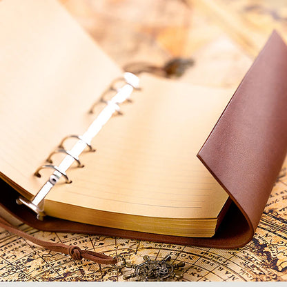 Retro Notebook Traveler Diary Leather Soft Cover Small Size 13x9cm Replaceable Kraft Paper Inner Notebooks &amp; Notepads
