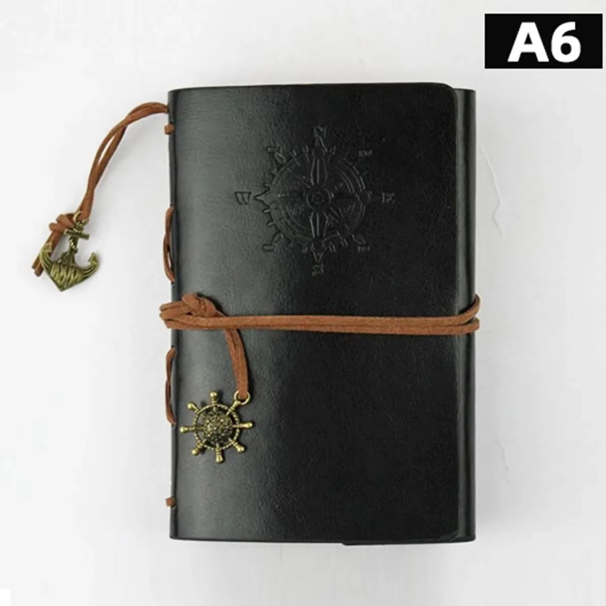 Retro Notebook Traveler Diary Leather Soft Cover Small Size 13x9cm Replaceable Kraft Paper Inner Notebooks &amp; Notepads