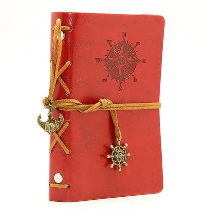 Retro Notebook Traveler Diary Leather Soft Cover Small Size 13x9cm Replaceable Kraft Paper Inner Notebooks &amp; Notepads