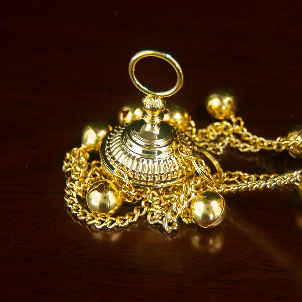 Gold Plated Orthodox Church Censer with Red Pink Blue Enamel Floral Patterns for Christian Liturgy Incense Burning Religious Cer Montre à gousset