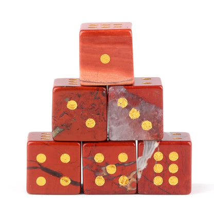 🌌🔮 Set de Dés en Pierre Naturelle – Énergie, Mystère & Prédictions 🎲✨