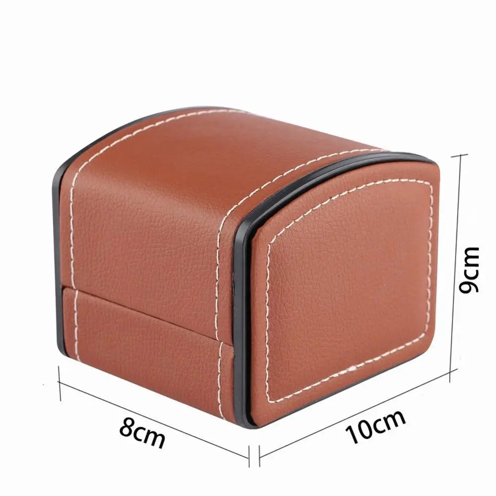 Boîte De Rangement En Cuir Noir - Pour Une Montre | En Stock ! | Warren Asher