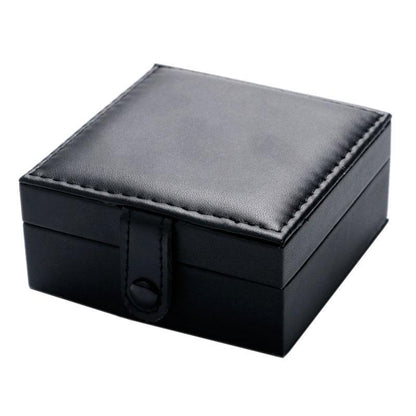 Ecrin pour montre de poche en cuir noir Ma montre à gousset
