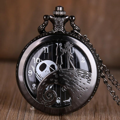 Montre à gousset Mouvement quartz thématique Halloween Ma montre à gousset
