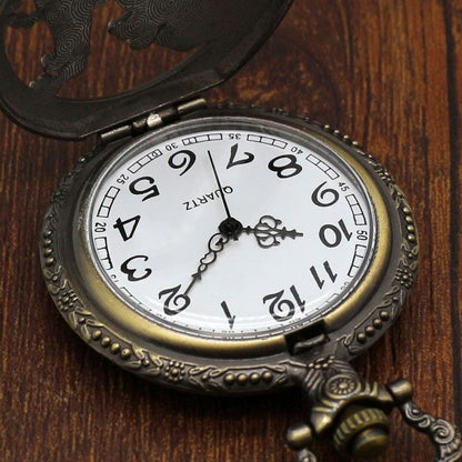 Montre à gousset à quartz "chien loup" Ma montre à gousset