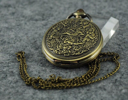 Montre à gousset à quartz et capot avant fleuri Ma montre à gousset