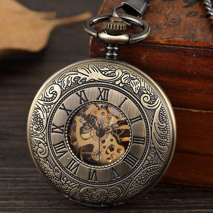Montre à gousset couleur bronze mouvement mécanique Ma montre à gousset