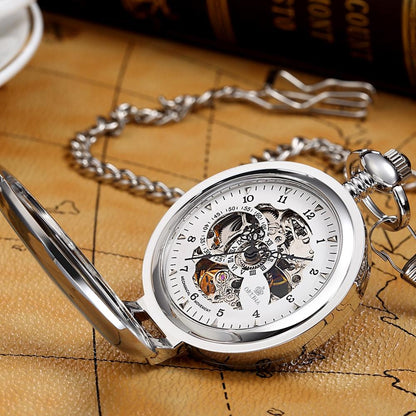 Montre à gousset de bureau boitier et cadrans doré et mouvement mécanique à remontage manuel Ma montre à gousset