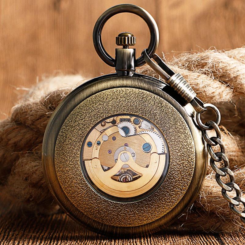 Montre à gousset mécanique à mouvement automatique et remontage par balancier Ma montre à gousset
