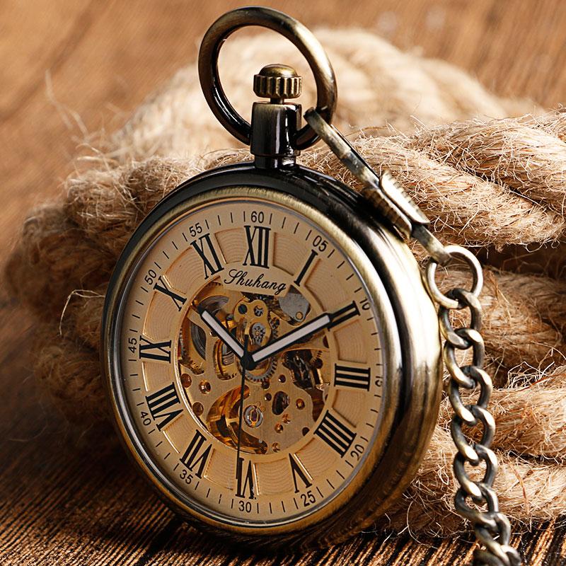 Montre à gousset mécanique à mouvement automatique et remontage par balancier Ma montre à gousset
