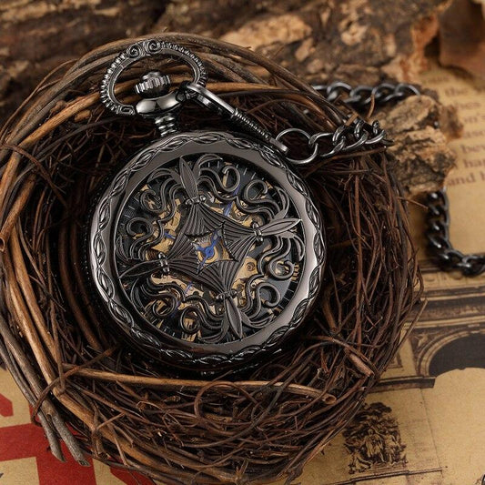 Montre à gousset mécanique à mouvement automatique et remontage par balancier Ma montre à gousset