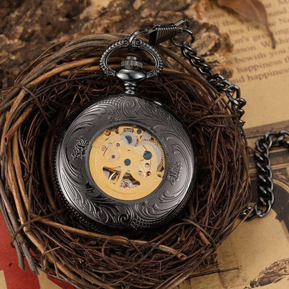 Montre à gousset mécanique à mouvement automatique et remontage par balancier Ma montre à gousset