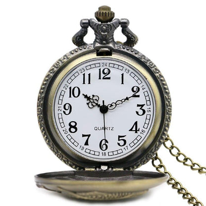 Montre à gousset mécanique à mouvement quartz thématique du pécheur Ma montre à gousset