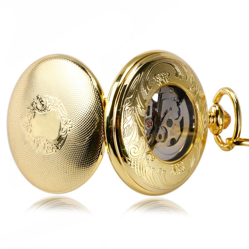Montre à gousset mécanique à remontage automatique par balancier et manuel boitier doré Ma montre à gousset