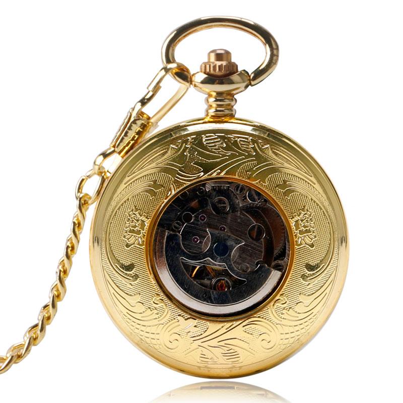 Montre à gousset mécanique à remontage automatique par balancier et manuel boitier doré Ma montre à gousset