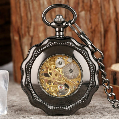 Montre à gousset mécanique à remontage manuel  " pumpkins " Ma montre à gousset