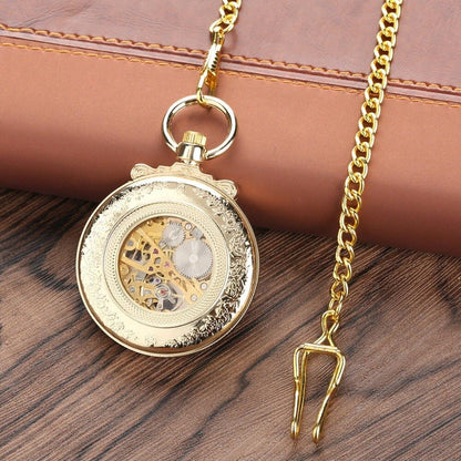 Montre à gousset mécanique à remontage manuel  doré sans capot Ma montre à gousset