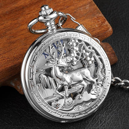 Montre à gousset mécanique à remontage manuel à l'effigie du renne Ma montre à gousset