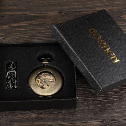 Montre à gousset mécanique à remontage manuel couleur bronze Ma montre à gousset