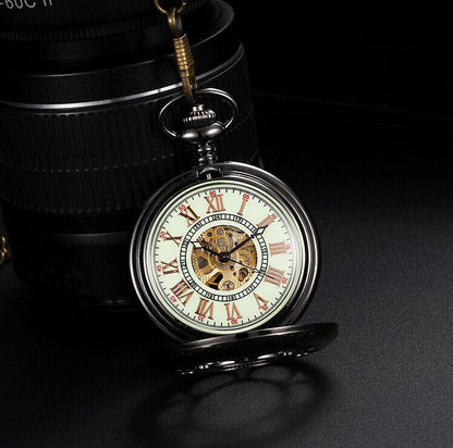 Montre à gousset mécanique à remontage manuel et cadran luminescent Ma montre à gousset