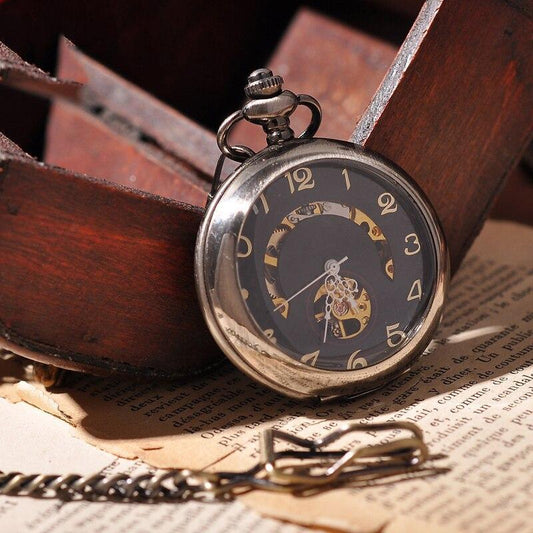 Montre à gousset mécanique à remontage manuel sans capot Ma montre à gousset