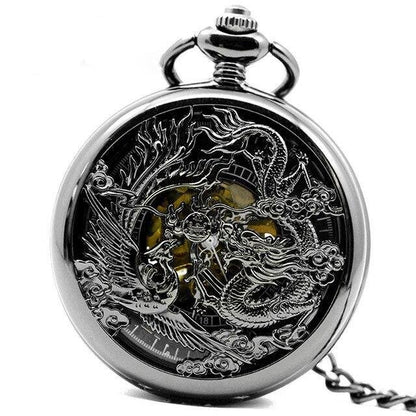 Montre à gousset mécanique à remontage manuelle thématique des créatures mythiques Ma montre à gousset
