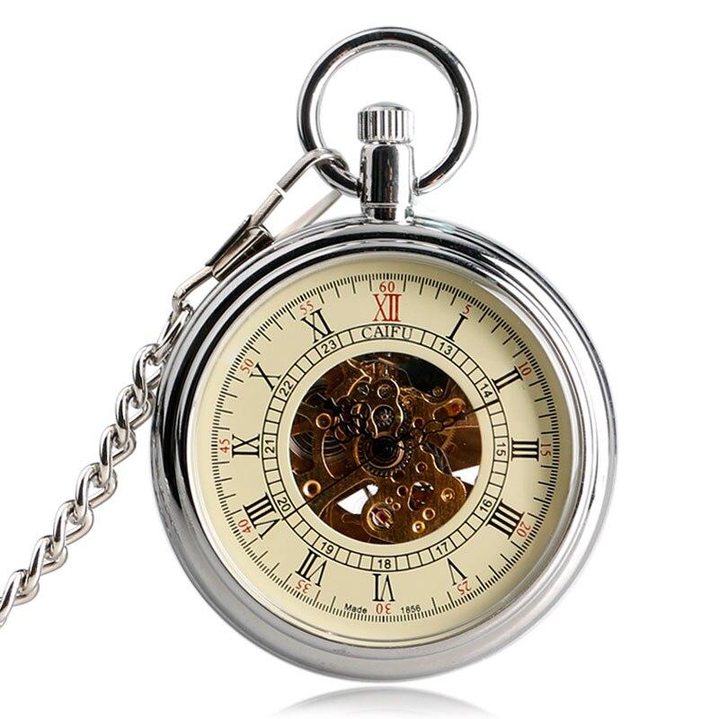 Montre à gousset mécanique automatique à remontage manuel et par balancier moderne et chrome Ma montre à gousset