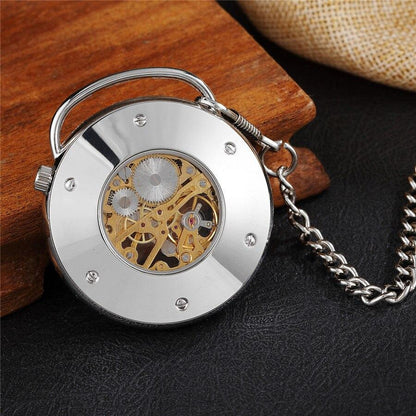Montre à gousset mécanique et mouvement à remontage manuel avec barre d'accroche moderne Ma montre à gousset