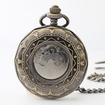 Montre à gousset mécanique et phase de lune, mouvement automatique à remontage par balancier Ma montre à gousset