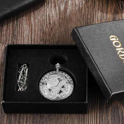 Montre à gousset mécanique mouvement automatique à remontage par balancier Ma montre à gousset