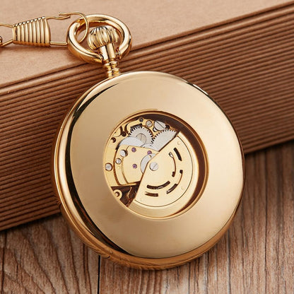 Montre à gousset mouvement automatique à remontage par balancier couleur or ou argent Ma montre à gousset