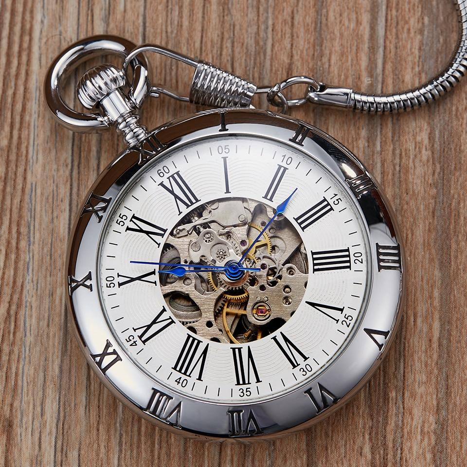 Montre à gousset mouvement automatique à remontage par balancier couleur or ou argent Ma montre à gousset