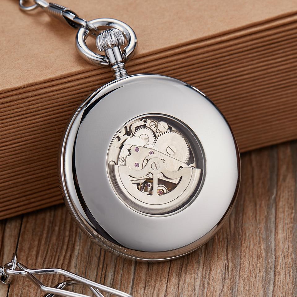 Montre à gousset mouvement automatique à remontage par balancier couleur or ou argent Ma montre à gousset