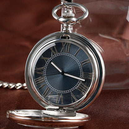 Montre à gousset mouvement automatique à remontage par balancier et cadran avec chiffres Romains Ma montre à gousset