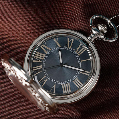 Montre à gousset mouvement automatique à remontage par balancier et cadran avec chiffres Romains Ma montre à gousset
