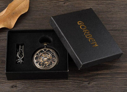 Montre à gousset mouvement mécanique à remontage manuel capot avant et arrière ouvert Ma montre à gousset