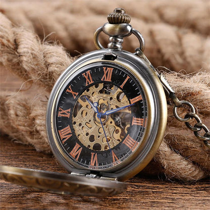Montre à gousset mouvement mécanique à remontage manuel capot fleur géométrique Ma montre à gousset