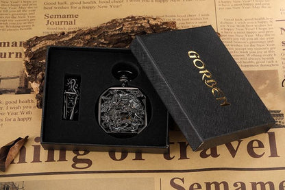 Montre à gousset mouvement mécanique à remontage manuel, boitier carré Ma montre à gousset