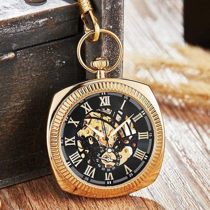 Montre à gousset mouvement mecanique boitier sans capot et chiffres romains Ma montre à gousset
