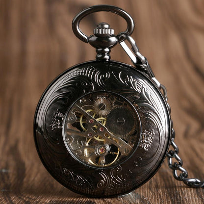 Montre à gousset mouvement mécanique chiffres classiques et capot avant décoré d'un aigle Ma montre à gousset