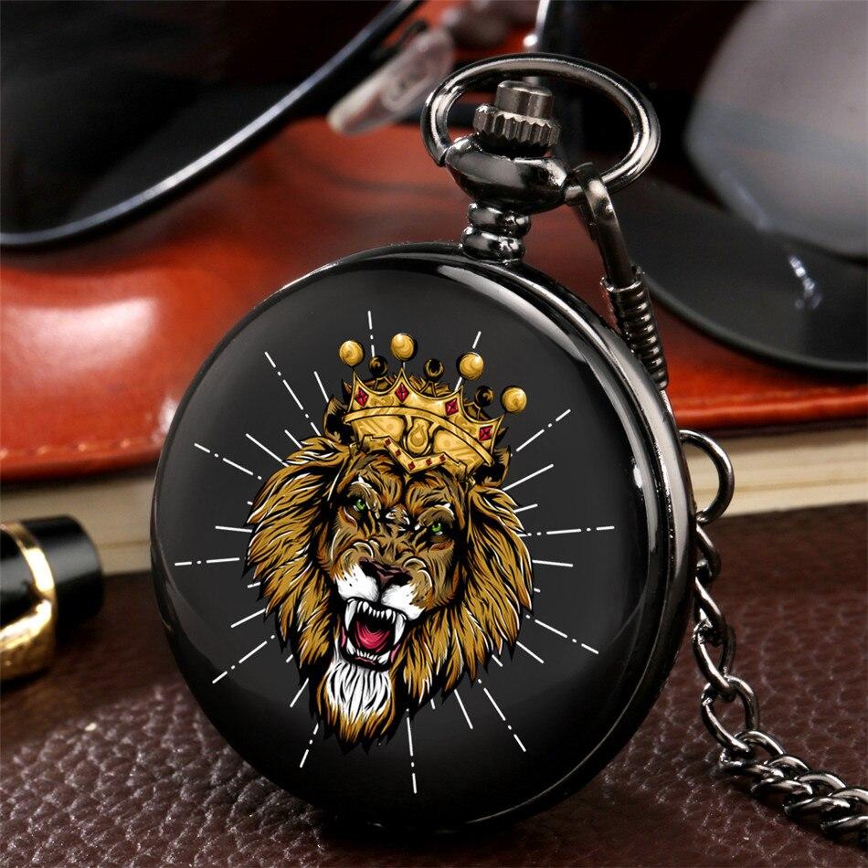 Montre à gousset mouvement quartz "the Lion King" Ma montre à gousset