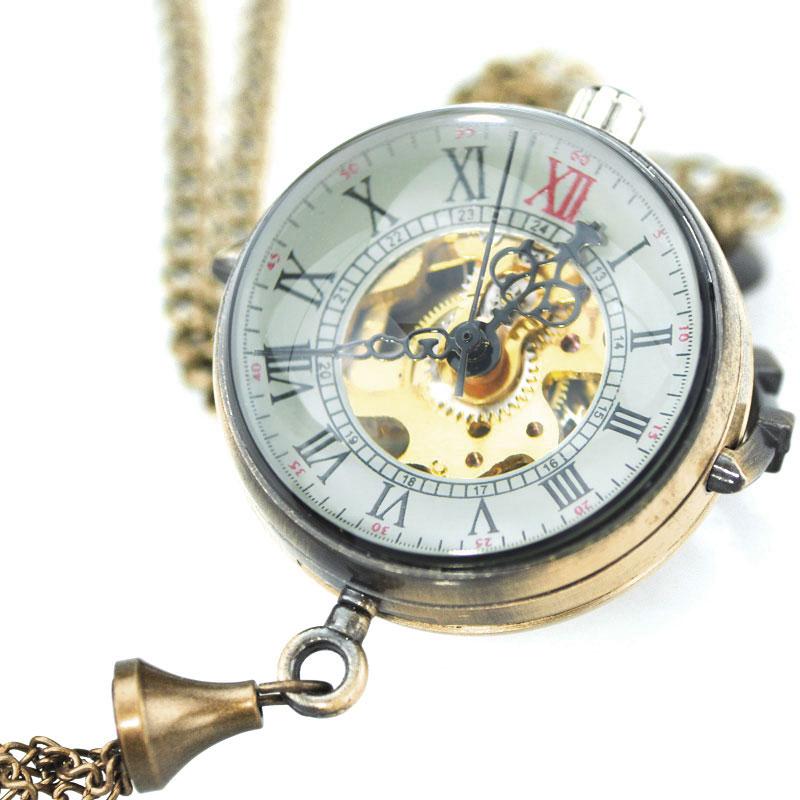 Montre à gousset ronde mouvement mécanique à remontage manuel Ma montre à gousset