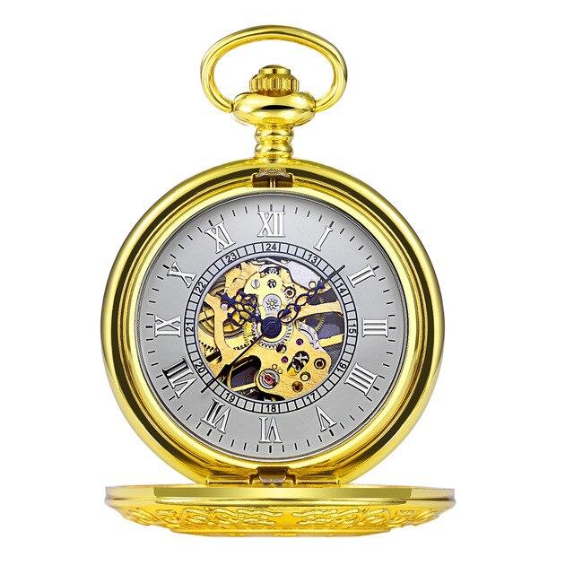 Montre mécanique à remontage manuel boitier et mouvement doré Ma montre à gousset