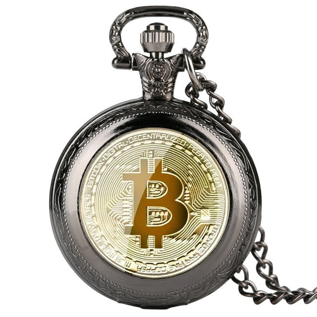 Montre à gousset Bitcoin, mouvement quartz, pour les Mineurs de bitcoin aguerris Ma montre à gousset