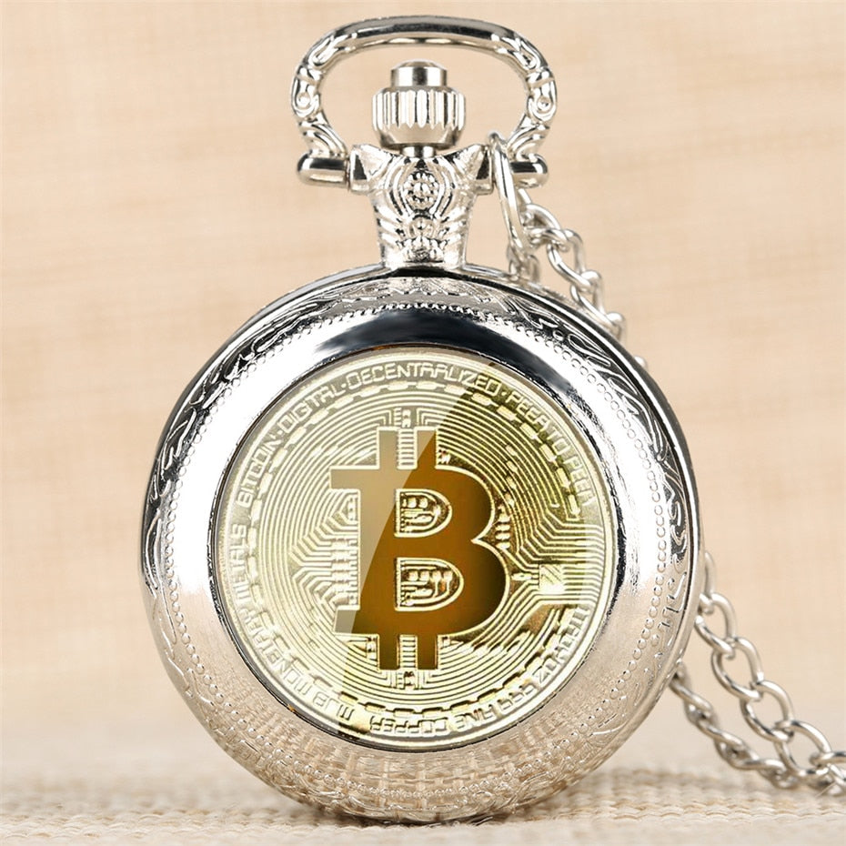 Montre à gousset Bitcoin, mouvement quartz, pour les Mineurs de bitcoin aguerris Ma montre à gousset