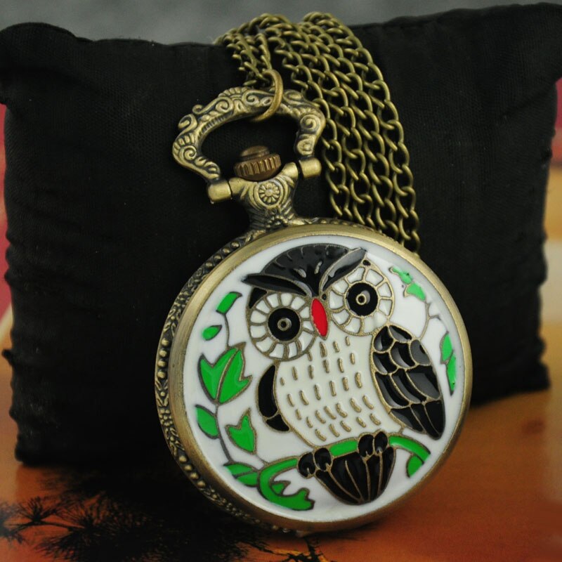 Montre à gousset mécanique  quartz "Owl" Ma montre à gousset